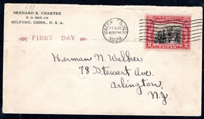 US 1929 #653  2c George Roger Clark  First Day Cancel  Vincennes, IND - Image 1 of 2