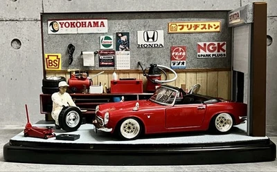 Hachette Famous Car 1 24 Honda S800 Custom Garage Style Diorama Case Classic Ca - Imagem 1 de 4