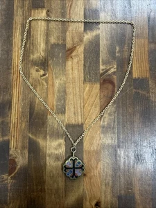 Vintage 28" Terra Sancta Gilde 1969 Kreuz Halskette PAX Anhänger Israel - Bild 1 von 9