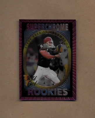 1993 Wild Card Steve Everitt Superchrome Rookie Card #10 Cleveland Browns NM/MT - Image 1 of 4