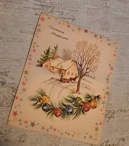 Weihnachtskarte Vintage gebraucht ohne Umschlag - Bild 1 von 4