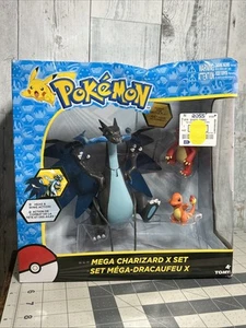 Pokemon Mega Charizard X Exclusive Action Figure 3 Pack (Charmander, Charmeleon) - Picture 1 of 13