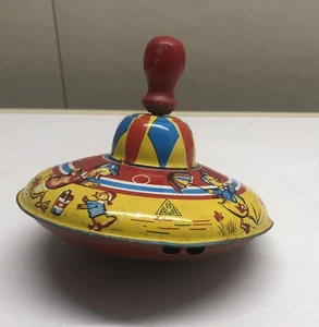 Giocattolo  Trottola Vintage In Metallo  Colorata Topolini E Paperelle - Foto 1 di 5