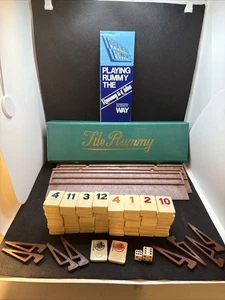 Vintage Fliesen Rommé Spiel in Vinylhülle - Bild 1 von 9