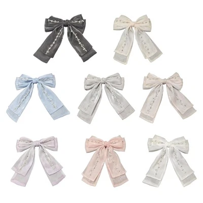 Decorative Bows Handmade Bows Beautiful Bowknot Beaded Bowknot for Bag Clothes - Image 1 of 4