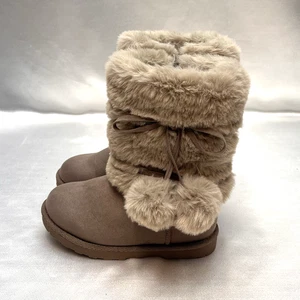 Botas de Invierno Makalu California Taupe Acogedoras Tierra Imitación Piel Niñas Pequeñas Talla 11 M - Imagen 1 de 20