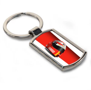 Sebastian Vettel 2019 Monaco Helmet Frrari Metal F1 Keyring - Scuderia GP - Picture 1 of 1