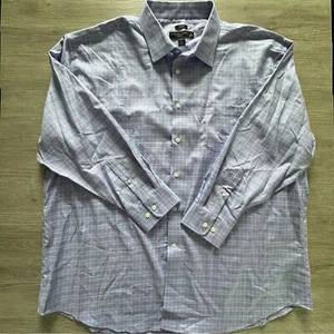 PRONTO UOMO Classic fit Dress shirt - 19/34-35 Purple/Blue - Picture 1 of 6