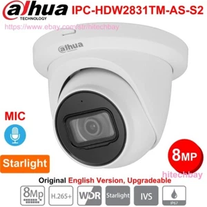 Dahua 4K 8MP Starlight Built-in MIC WDR PoE IP Camera IPC-HDW2831TM-AS-S2 3.6mm