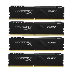 HyperX FURY 32GB Kit (4x 8GB) 4GB DDR4 2666MHz PC4-21300U Desktop Memory RAM LOT - Picture 1 of 12
