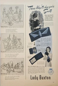 Monedero Lady Buxton 1940 anuncio vintage tres formas de mostrar tu smart - Imagen 1 de 1