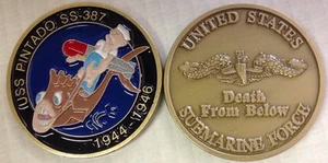 Moneda Desafío Submarino USS Pintado SS 387 USN DFB - Imagen 1 de 1