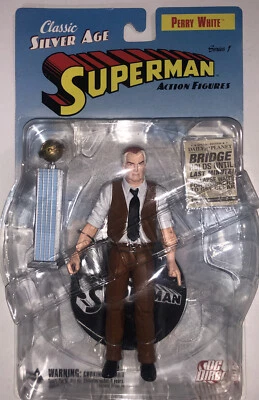 DC Classic Silver Age Superman Series 1 Perry White Action Figure NEW SEALED - Image 1 of 4