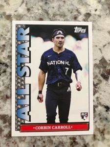 2023 TOPPS TBT 1990 ALL STAR PHOTO VARIATION ROOKIE CARD SET 29 CORBIN CARROLL - Picture 1 of 2