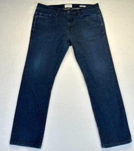 Frame Jeans Mens 34* (35x26) L'Homme Skinny Low Rise Short Leg Dark Wash Stretch - Picture 1 of 10