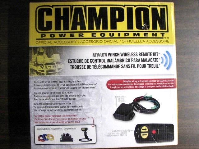 CHAMPION #18029 ATV/UTV WINCH WIRELESS REMOTE KIT - Image 1 of 1