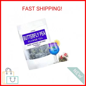 LYCKLIGA - Butterfly Pea Flower Tea 15 Tea Bags, Premium Dried Butterfly Pea Tea - Picture 1 of 2