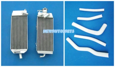 Radiador de aluminio blanco + manguera para 1998-2000 1999 Suzuki RM125W RM125X RM125Y Foto 1 de 4