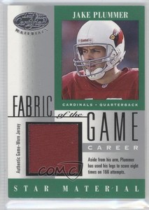 2001 Leaf Certified Materials Fabric of the Game Career /166 Jake Plummer #FG-87