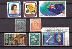 New Zealand. Accumulation of 8 used stamps