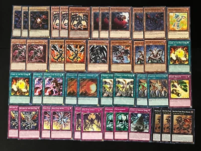 YUGIOH RED-EYES DECK- METAL- SOUL- MELEFIC- SPIRIT- FLARE- INFERNO- RETOR NM - Image 1 of 4