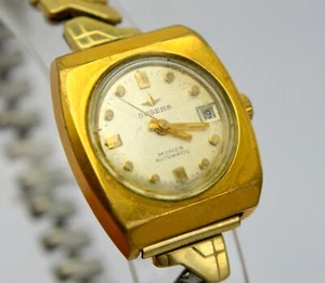 VINTAGE DUGENA MONZA AUTOMATIC LADIES GOLD FILLED WATCH - Picture 1 of 5