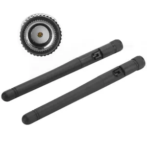 2 Pack 11CM RP-SMA Antenna for WiFi 2.4GHz 5Ghz Wireless Router or Card - Picture 1 of 9