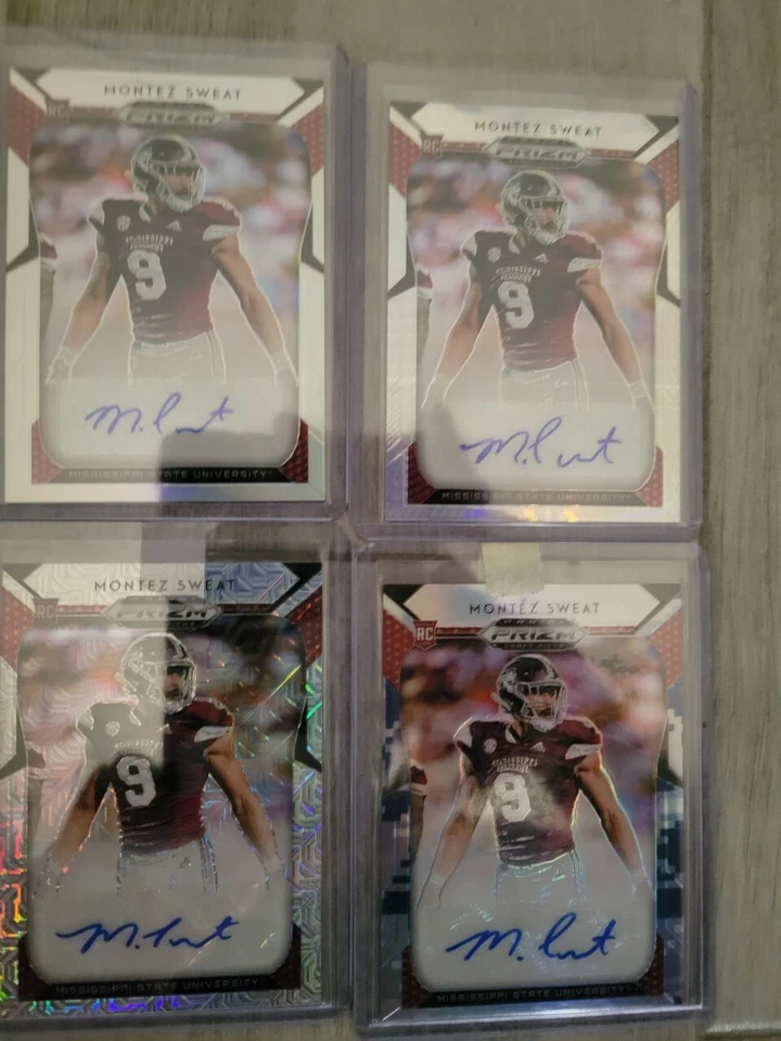 2019 Rookie Prizm Draft Picks Montez Sweat Auto Base #/75 #/49 #/25 Washington - Image 1 of 1
