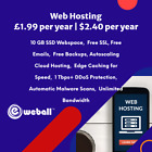 Web Hosting - Linux, £1.99/year - 10GB SSD, SSL, Emails, Secured, Lightning Fast