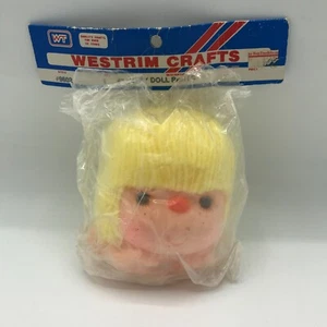 Kit de cabeza y brazos de muñeca Westrim Crafts hilo pelo 4" construir reemplazar amarillo Mitzy - Imagen 1 de 6