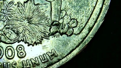 2008 P Arizona St 25c Error Die Chip Over Initials- Great Condition/Clear Error! - Image 1 of 4