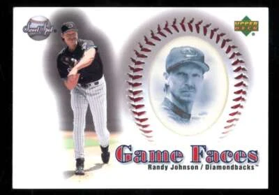 2002 Upper Deck Sweet Spot Randy Johnson #158 Game Faces Diamondbacks U2908 - Image 1 of 2