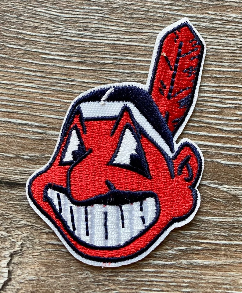 MARKENLOS MLB Cleveland Indians PATCH Aufnäher Bügelbild Indianer Baseball Team US Sport