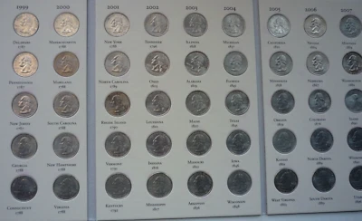 LITTLETON ALBUM COMPLETE FIFTY STATE COMMEMORATIVE QUARTERS -  BU!!! BEAUTIES! - Image 1 of 4
