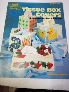 Plastic Canvas tissue box covers, 8 designs, Barbara Hunter, 1981 - Picture 1 of 3