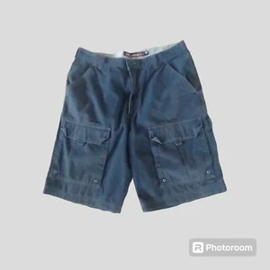 NWT Plugg Men's Cargo Shorts New York City Charcoal Color Performance Size 34 - Picture 1 of 10