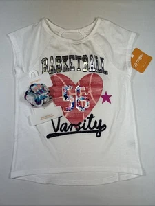 Gymboree Gymgo Girls Basketball T-shirt And Hair Ties Size S 5 6 NWT - Picture 1 of 7