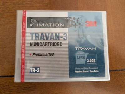 3M Travan TR-3 Minicartridge Preformatted for Travan Tape Drive NEW - Image 1 of 2