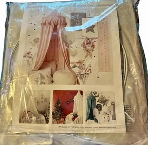 Kids Bedcover Mosquito Net Curtain Bedding Round Dome Tent Decor - Color Beige - Picture 1 of 3
