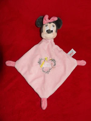Doudou Plat Disney Baby Minnie Rose Fleur Love Nature - Photo 1/2