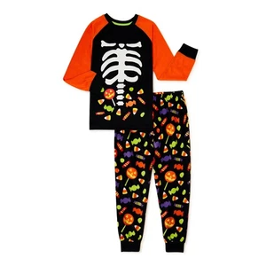 Juego de 2 pijamas de Halloween Way to Celebrate Candy Corn - niños, grandes - Imagen 1 de 1