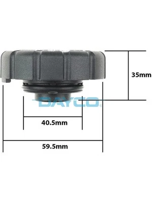 Dayco Coolant Expansion and Recovery Tank Radiator Cap (DRC046) - Image 1 of 4