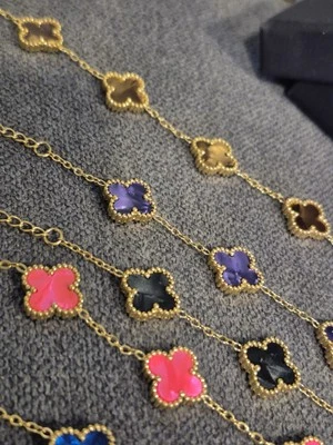 Kleeblatt Armband vergoldet - Bild 1 von 4