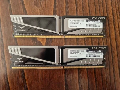 Team Group Vulcan T-Force 16GB RAM DDR4 2x 8GB CL14 24000 - Image 1 of 4