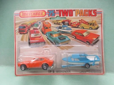 Matchbox Superfast TP-5 Naranja Ford Capri Barco Paquete Doble Fin de semana Foto 1 de 3