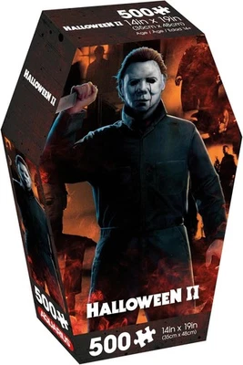 OFFICIAL HALLOWEEN II 500 PIECE COFFIN BOX JIGSAW PUZZLE NEW ABY