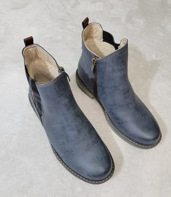 Spring Step Ankle Boots Womens 38 (US 7.5 - 8) Nonia Blue Vegan Water Resistant - Image 1 of 4