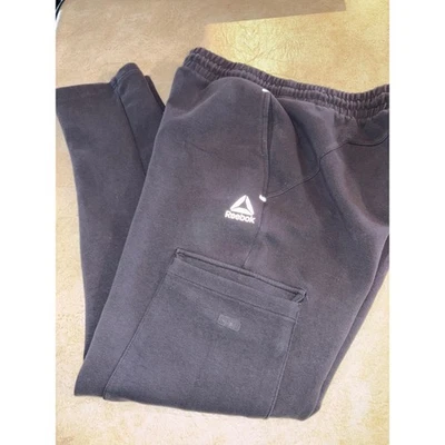 Pantalones deportivos Reebok para salón ropa deportiva bolsillo cargo negros talla M Foto 1 de 4