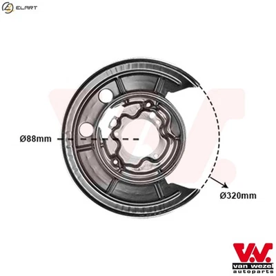 SPLASH GUARD BRAKE DISC 1651374 FOR PEUGEOT MANAGER/Van/Bus/Platform/Chassis - Image 1 of 4