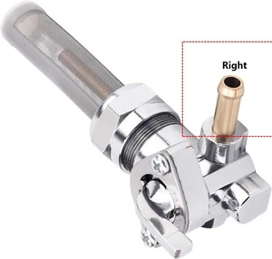 62167-81 62163-75 Petcock Fuel Valve 22mm Right Spigot Fits For Harley Davidson - Picture 1 of 6